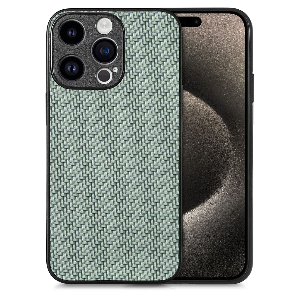 C1 for iPhone 13 Pro Case PU Leather Coated PC+TPU Phone Cover Carbon Fiber Texture C1 for iPhone 13 Pro Case PU Leather Coated PC+TPU Phone Cover Carbon Fiber Texture